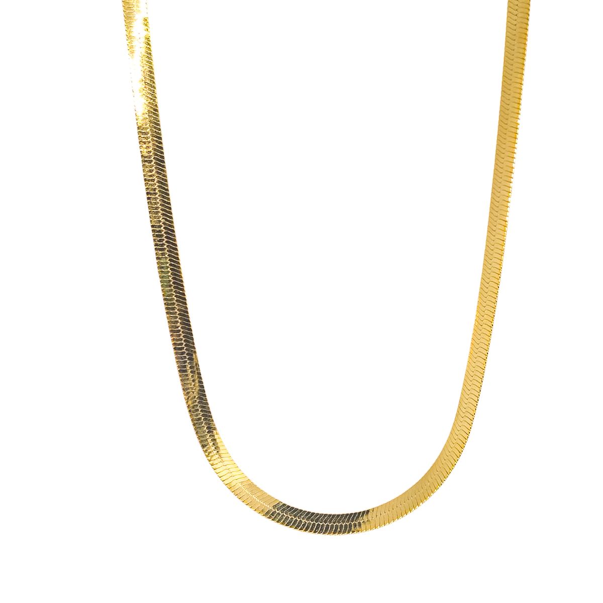 Colar Fita Ouro Líquido